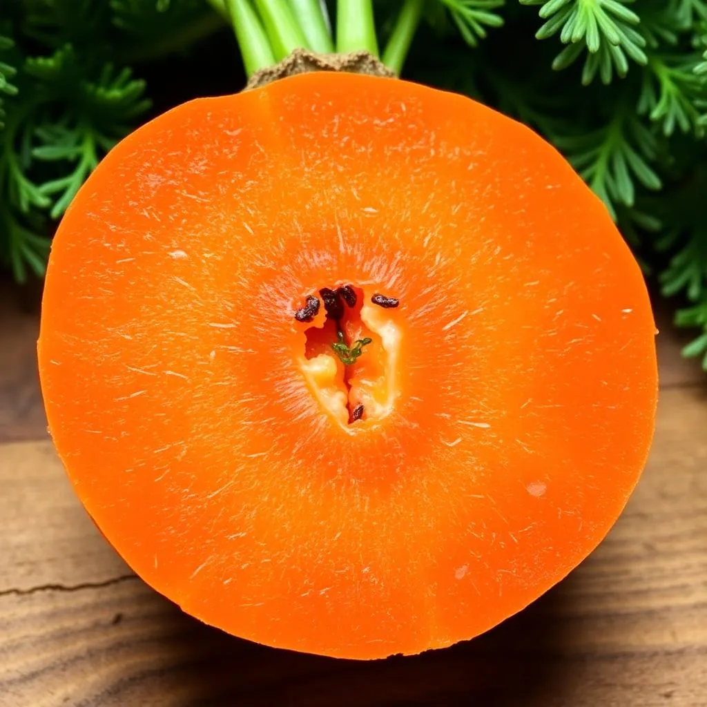 Carota Novella di Ispica IGP fresca appena raccolta con ciuffo verde