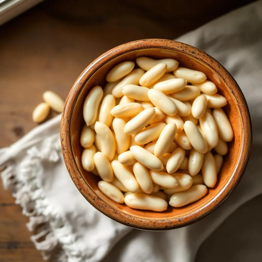 Fagioli Cannellini di Atina DOP bianchi in ciotola di ceramica