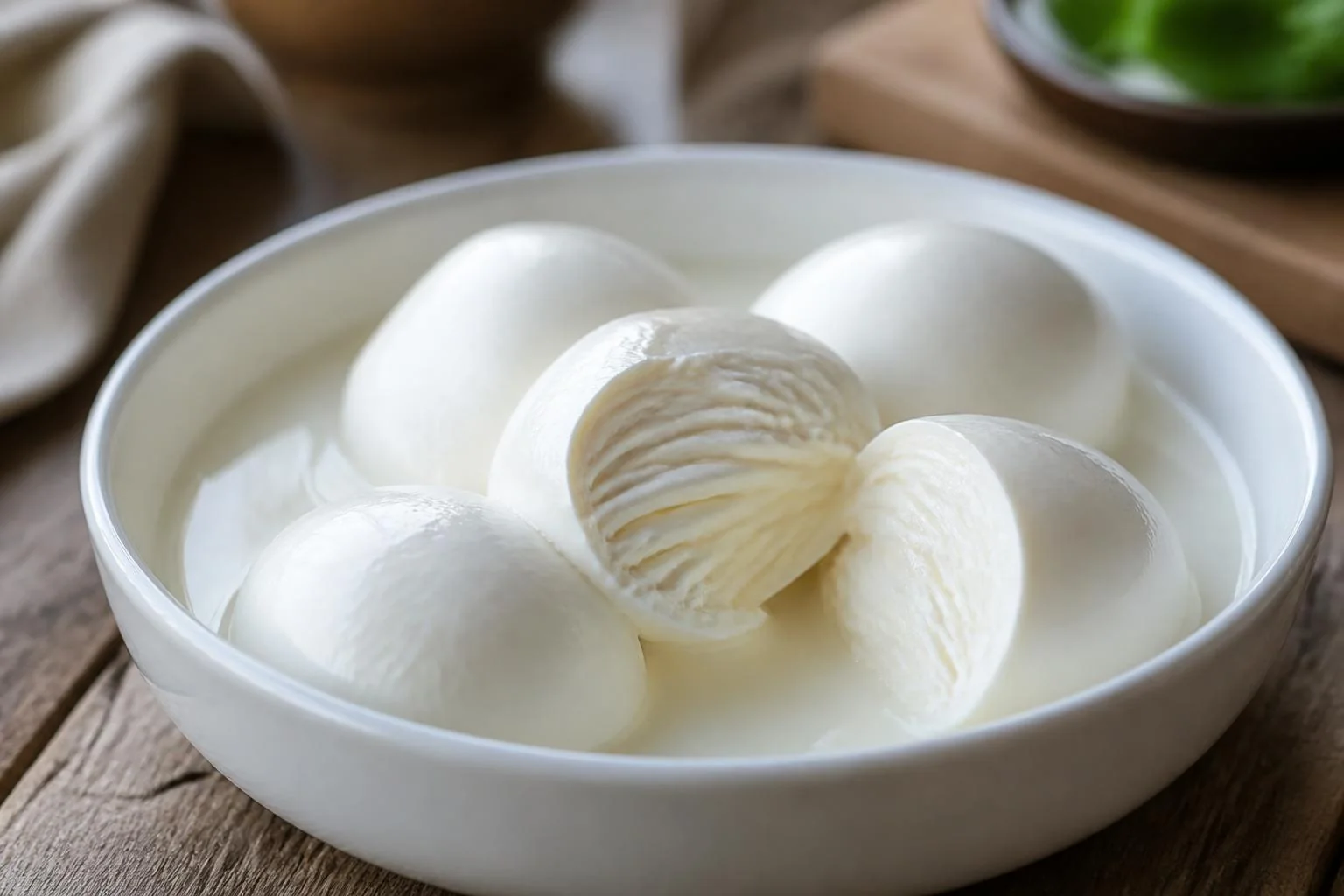 Mozzarella fiordilatte di latte vaccino nel liquido di governo