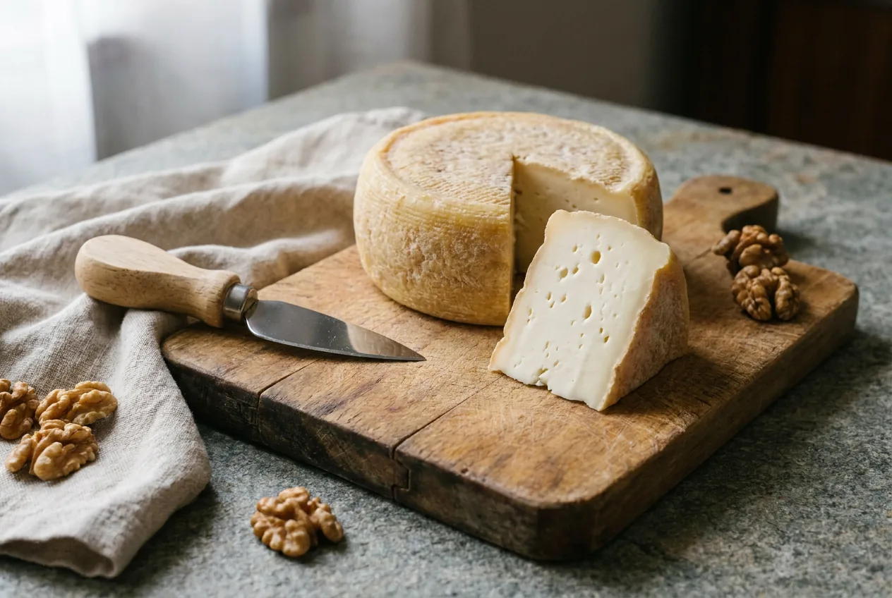 Formaggetta della Val d'Aveto, piccolo formaggio a pasta morbida e crosta sottile