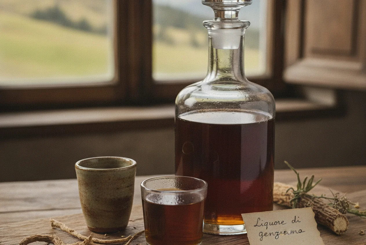Liquore di genziana valdostano
