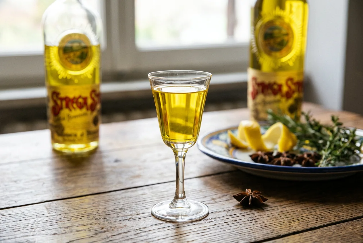 Bottiglia di liquore Strega di Benevento