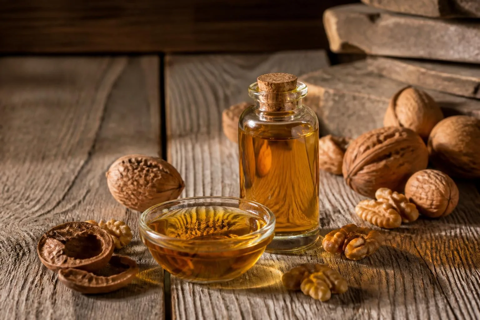 Olio di noci valdostano (huile de noix)