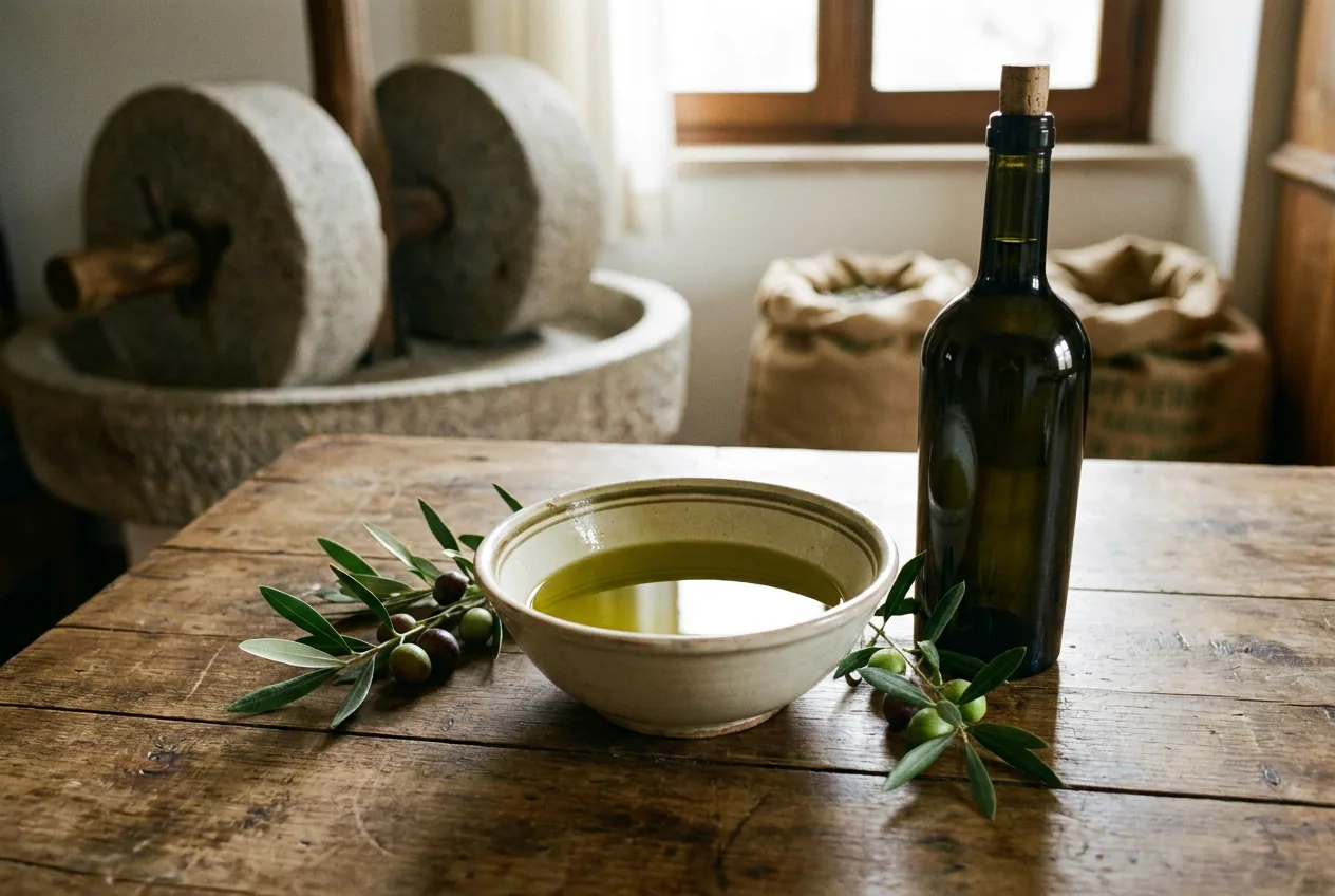 Bottiglia di olio extravergine di oliva Garda DOP