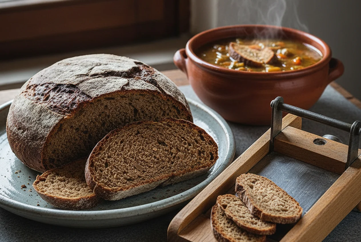 Pane nero di segale valdostano