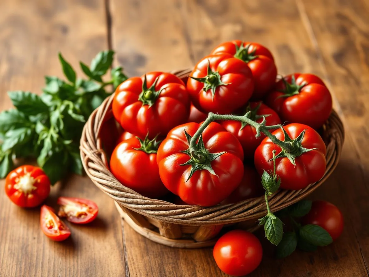 Pomodori Regina di Torre Canne appesi in grappoli