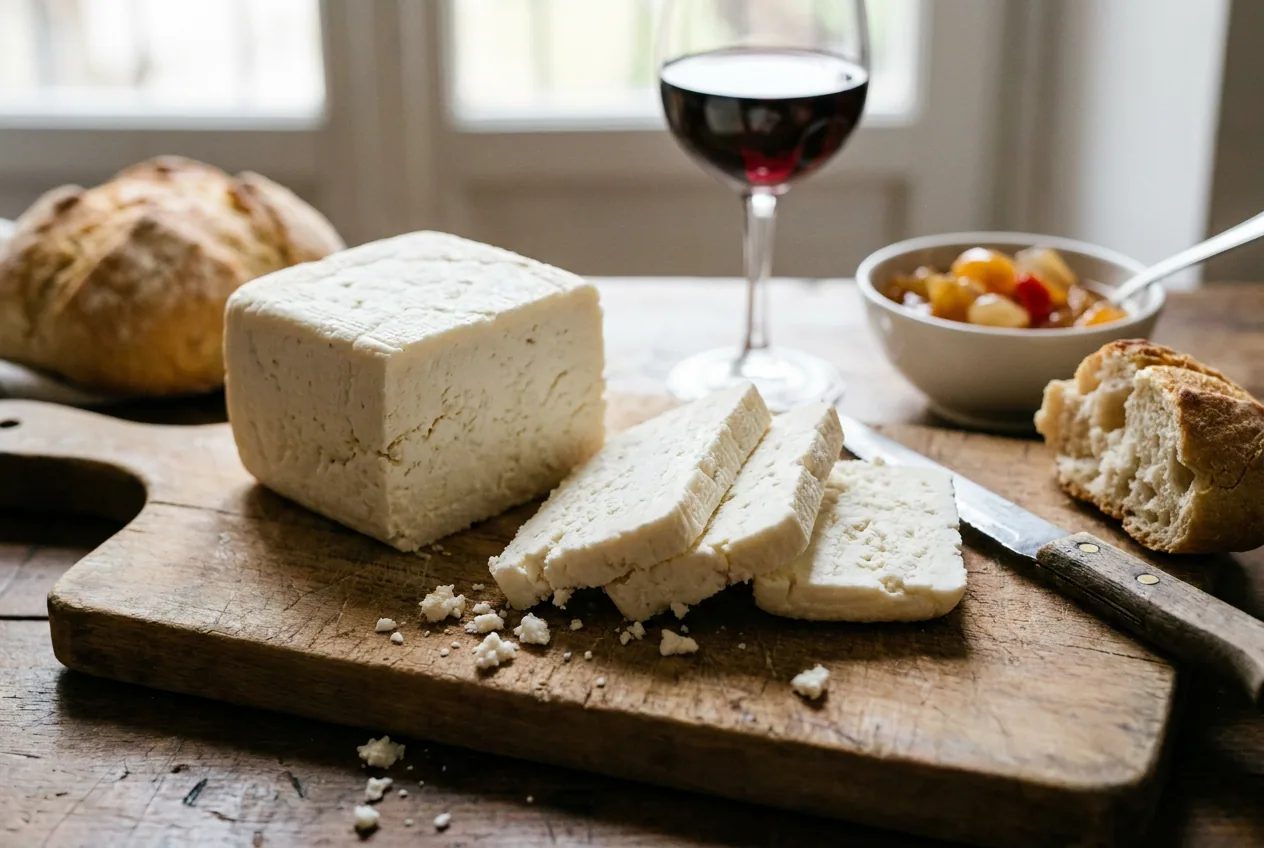 Formaggio Quartirolo Lombardo DOP a forma quadrata, pasta molle bianca