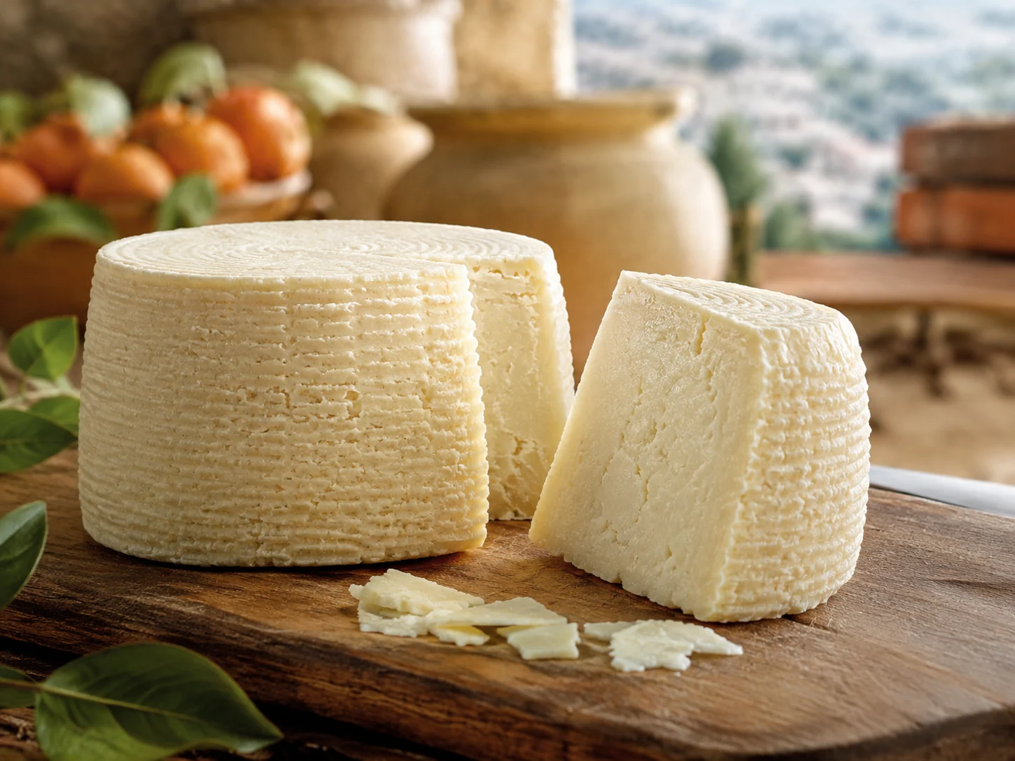Ricotta salata siciliana, formaggio da grattugia della cucina catanese