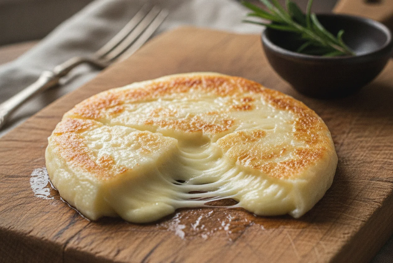 Schiz bellunese, formaggio fresco cotto in padella