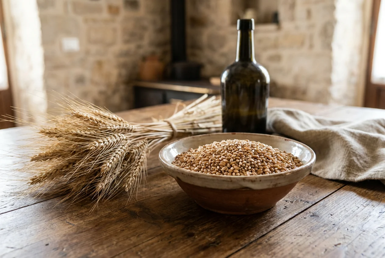 Campo di grano Solina di Abruzzo in alta quota