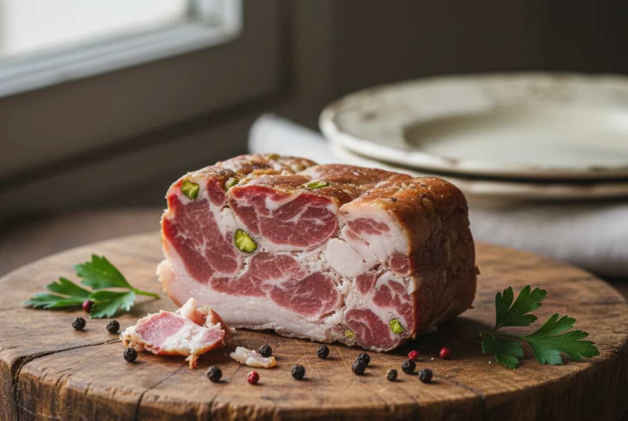 Fette di testa in cassetta piemontese