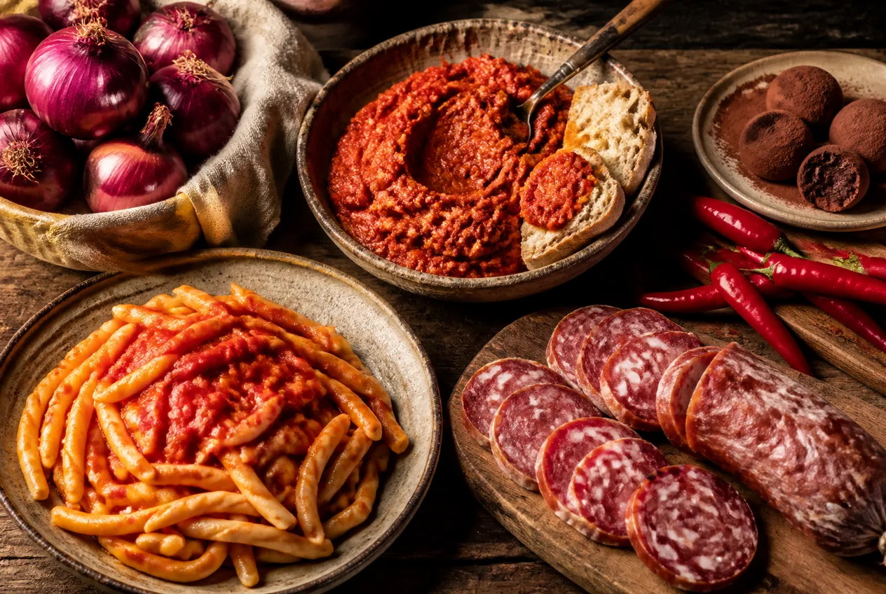 Piatti tipici della Calabria con le specialità simbolo della cucina calabrese